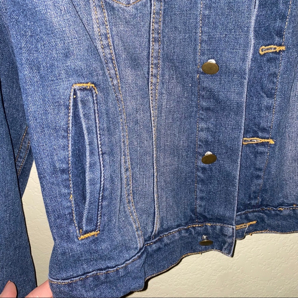 Pink Dolphin Men’s or women’s Jean jacket Size Med - Picture 7 of 12